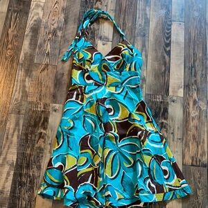 R$K halter floral dress with lined cups size 10